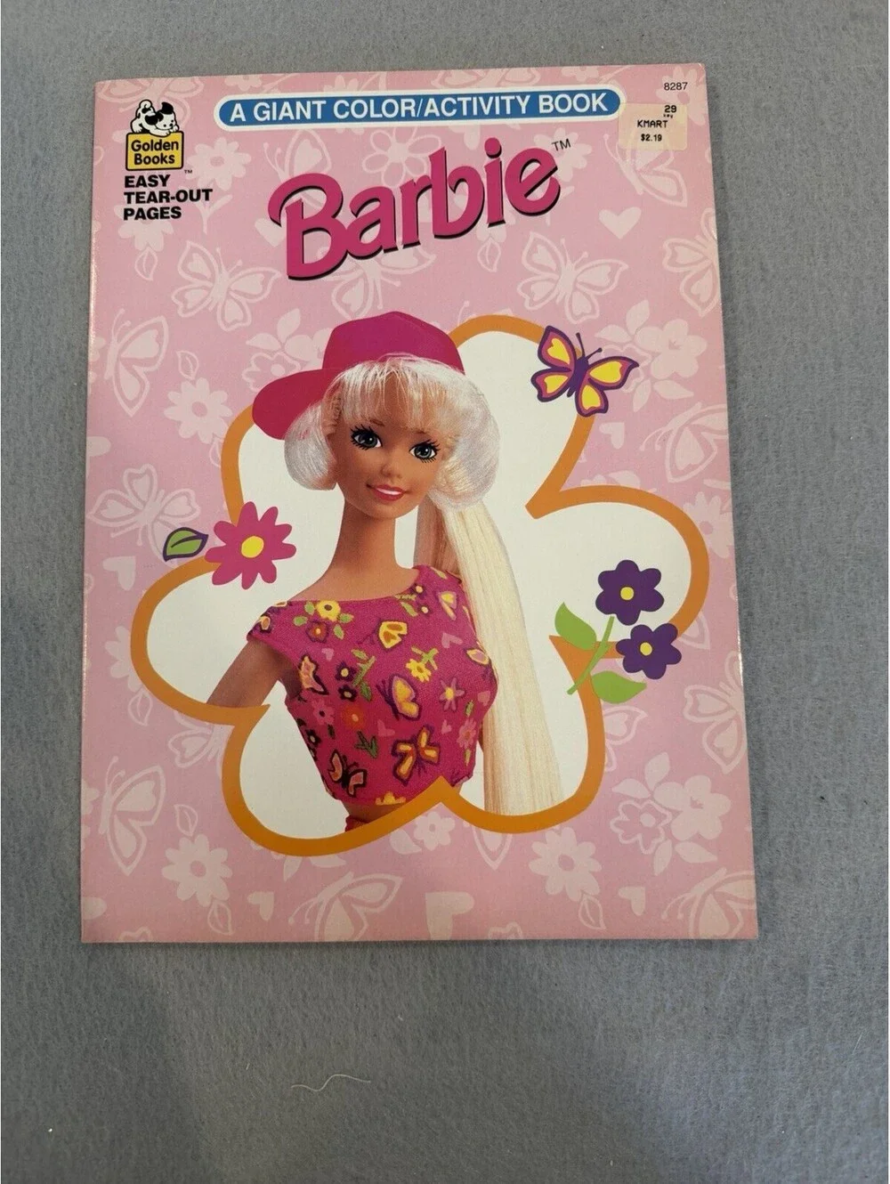 Vintage 1998 Barbie Giant Color/Activity Book Golden Books New Unused Rare